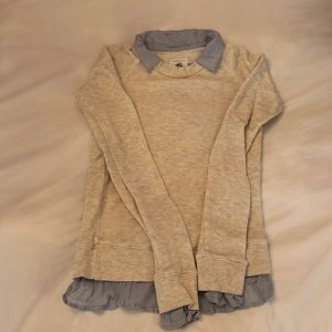 American Colors by Alex Lahr Sweatshirt with Built In Collar & Sleeves